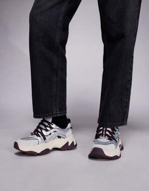 Steve Madden Animates chunky trainers in silver