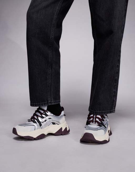 Steve Madden Animates chunky trainers in silver, 5 of 5