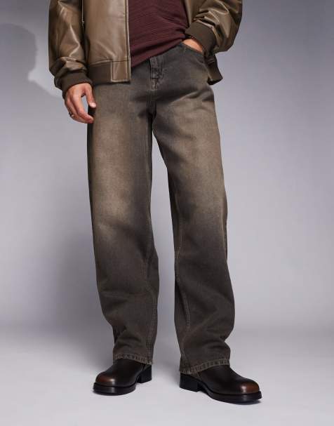 Steve Madden Anvil Biker Boots in Brown Leather - view 1