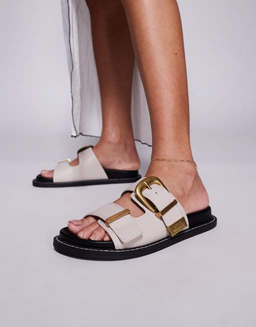 Steve Madden Arche sandals with buckles in faux leather