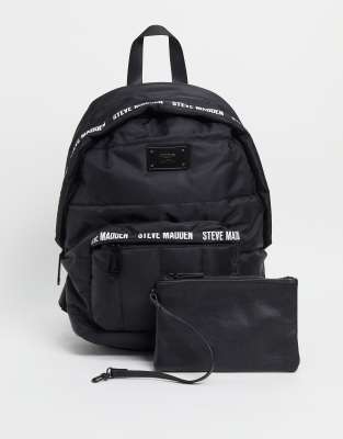 steve madden black back pack