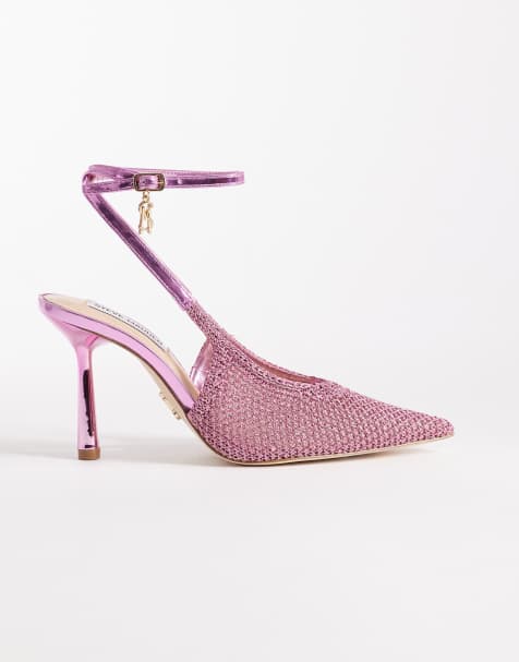 Steve Madden Ascension embellished heeled shoe in pink - view 1