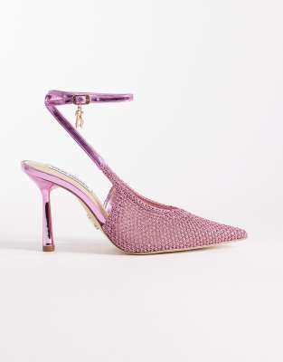 Steve Madden Ascension Embellished Heeled Shoes In Pink