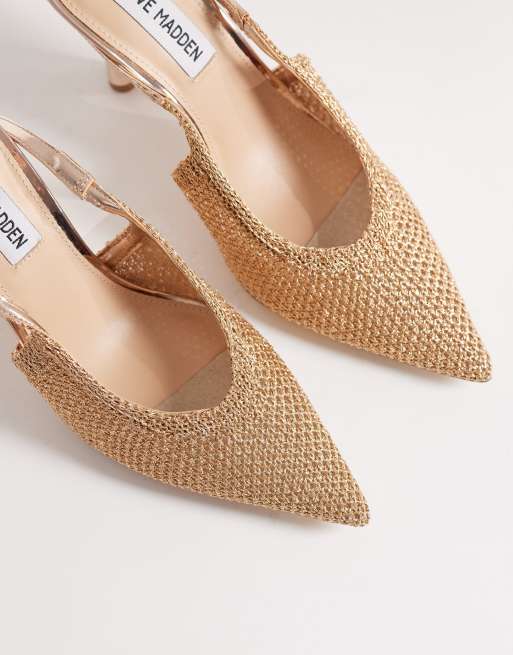 Steve Madden - Ascension - Rosaguldfarvede højhælede sko med udsmykning, 4 af 4