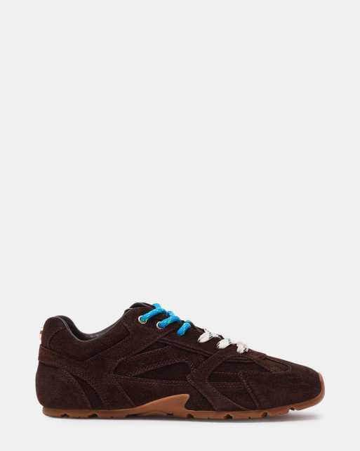 Steve Madden - Asiel - Chokoladebrune sneakers med kontrasterende detaljer i ruskind, 2 af 5