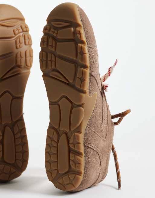 Steve Madden - Asiel - Sneakers van suède in taupe, 5 van 5