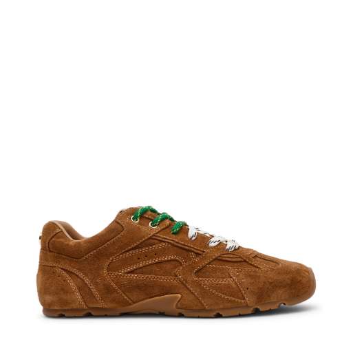 Steve Madden – Asiel – Wildleder-Sneaker in Kamelbraun mit farblich abgesetzten Schnürsenkeln, 4 von 4