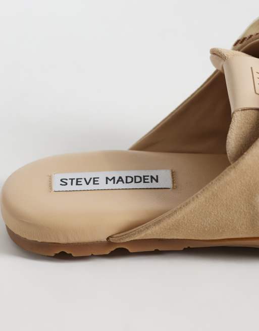 Steve Madden Atlas backless slip on sneakers in beige suede, 2 of 5