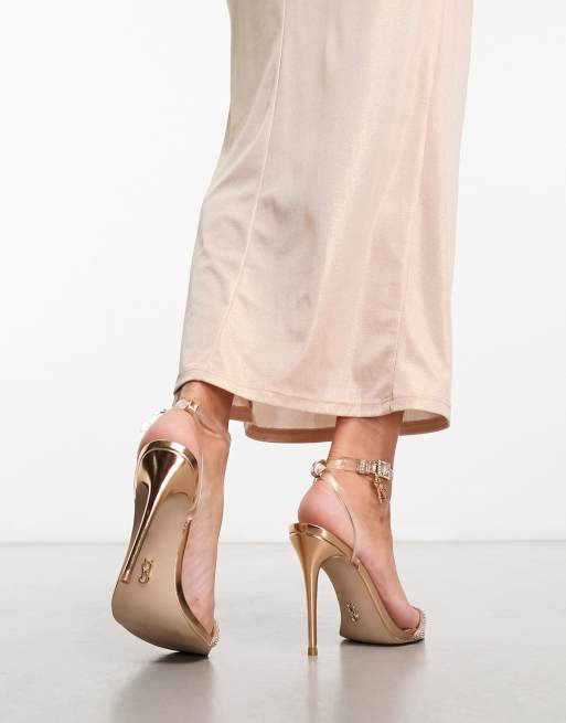 Steve Madden - Balia - Højhælede sandaler med udsmykning i rosaguld, 2 af 4