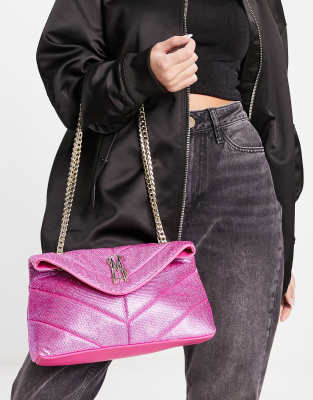 Steve Madden Bbelzerc shoulder bag in pink rhinestone - ASOS Price Checker