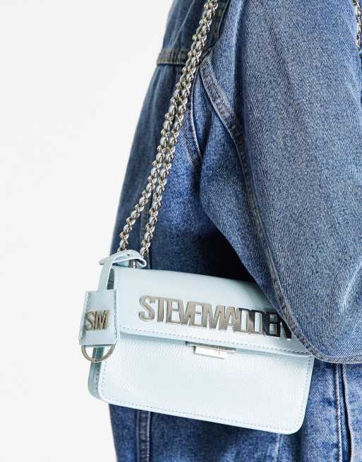 Steve Madden – Bbet – Umhängetasche aus Lack in Mintgrün 