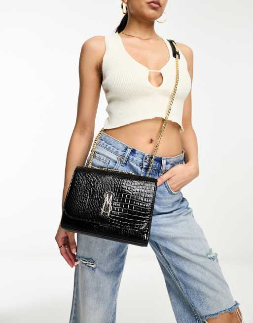 Steve Madden - Bcala-c - Borsa nero coccodrillo