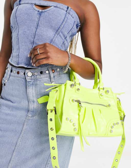 Steve Madden – Bcelia – Tragetasche in Neongelb mit Umhängeriemen