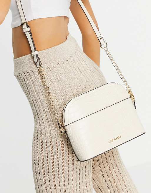 Steve Madden - Bcherrie - Sac bandoulière bombé - Ivoire croco