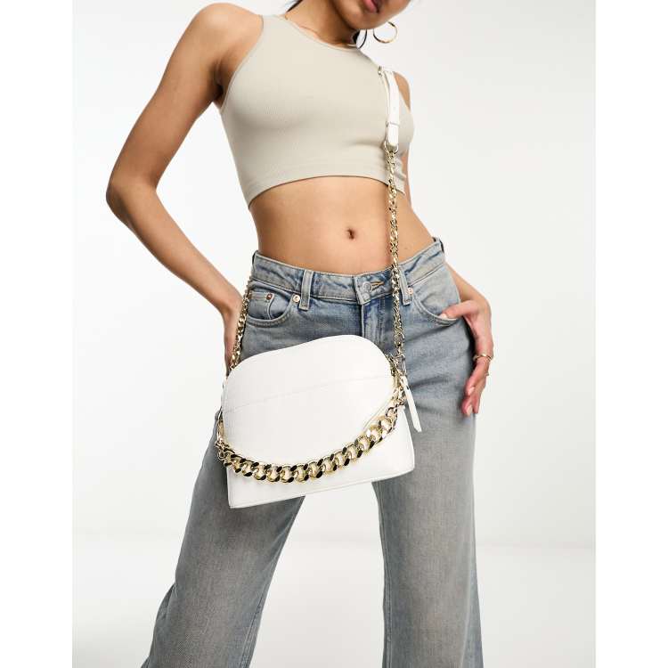 Steve madden white online fanny pack