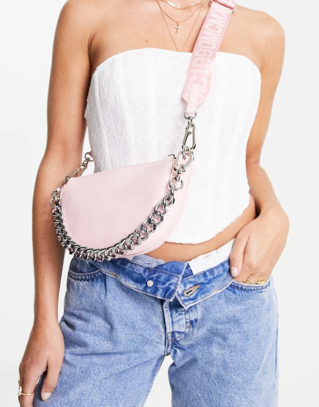 Steve Madden Bcobraa chain crossbody bag in pink