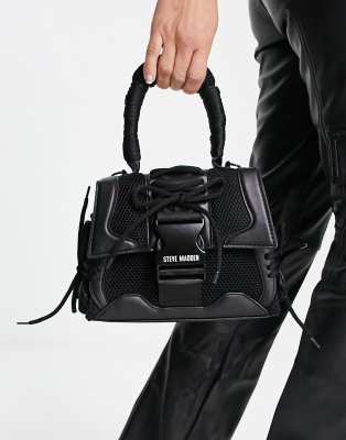 Steve Madden Bdiego cross body bag with sports utility design in black