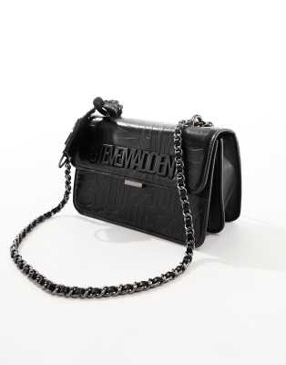 Steve Madden Kaya - Borsa hobo con strass, colore: Nero, nero, taglia unica