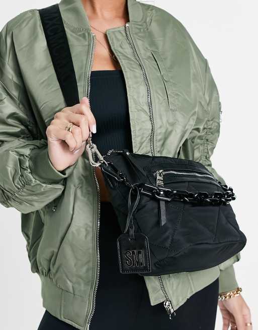 Steve Madden BDumboN quilted cross body in black ASOS