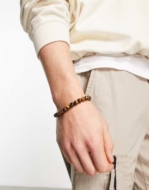 Steve Madden beaded bracelet in brown