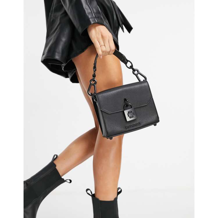 Steve Madden Besther Padlock Cross-body Bag in Black