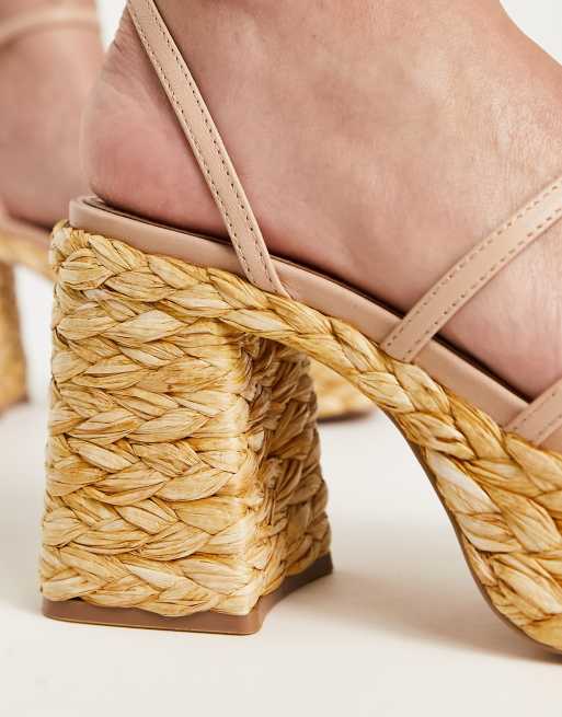 Steve Madden Belise Sandales plateforme en jonc de mer