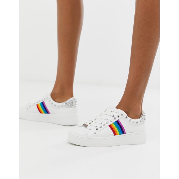 Steve madden cheap rainbow sneakers