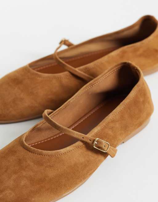 Steve Madden - Besette - Bailarinas marrones de ante, 3 de 4
