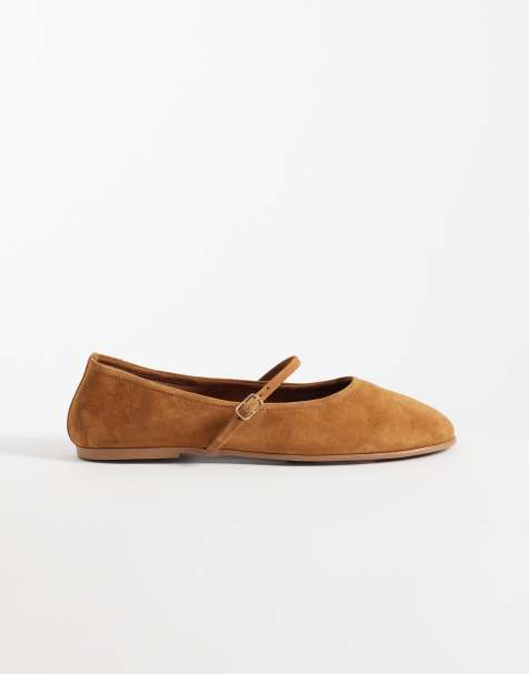 Steve Madden - Besette - Ballerina's van suède in bruin - view 1