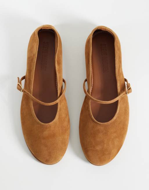 Steve Madden – Besette – Brązowe zamszowe balerinki, 2 z 4