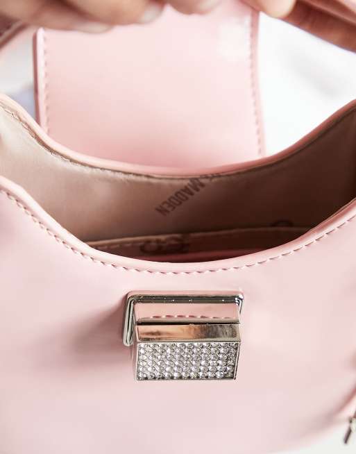Steve Madden - Bglance - Crossbody tas met siersteentjes in lichtroze, 4 van 4