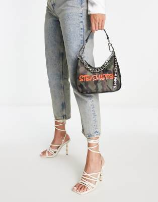 Steve Madden - Bglide-G - Skuldertaske med metaldetalje i camouflageprint