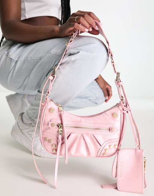 Steve madden pink sales shoulder bag