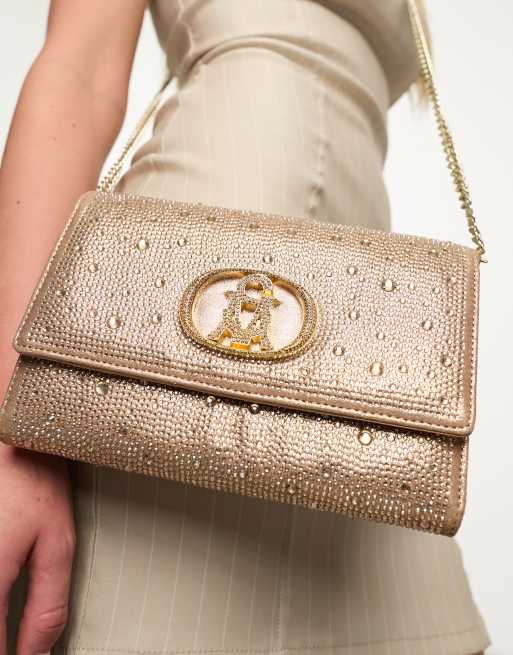 Steve Madden - Bhavin - Crossbody tas met versiering en logo in roségoud