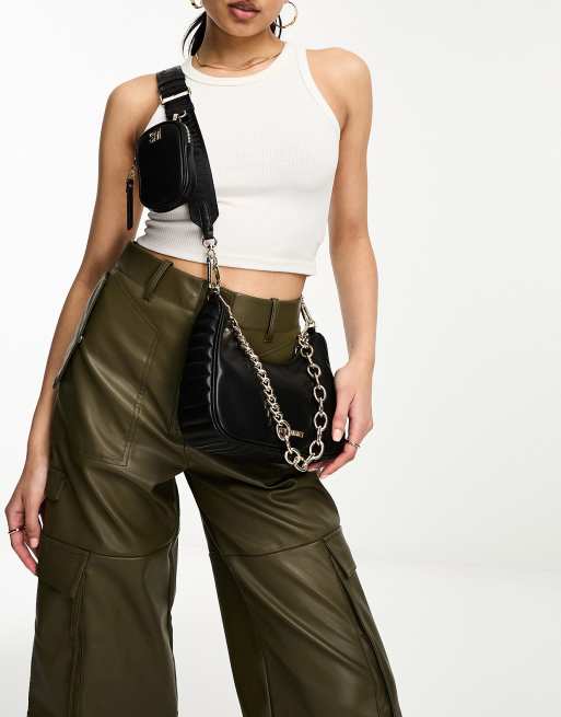 Steve Madden – Bkhai – Czarna pikowana torebka