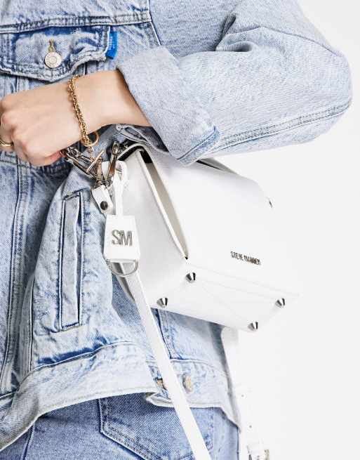 Steve Madden Bkween camera cross body bag with logo taping strap in