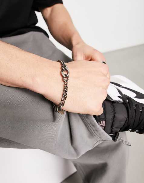 Steve Madden black chunky chain bracelet