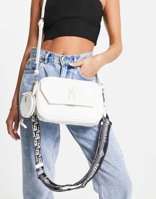 STEVE MADDEN Blight Crossbody bag, White Women's Across-body Bag