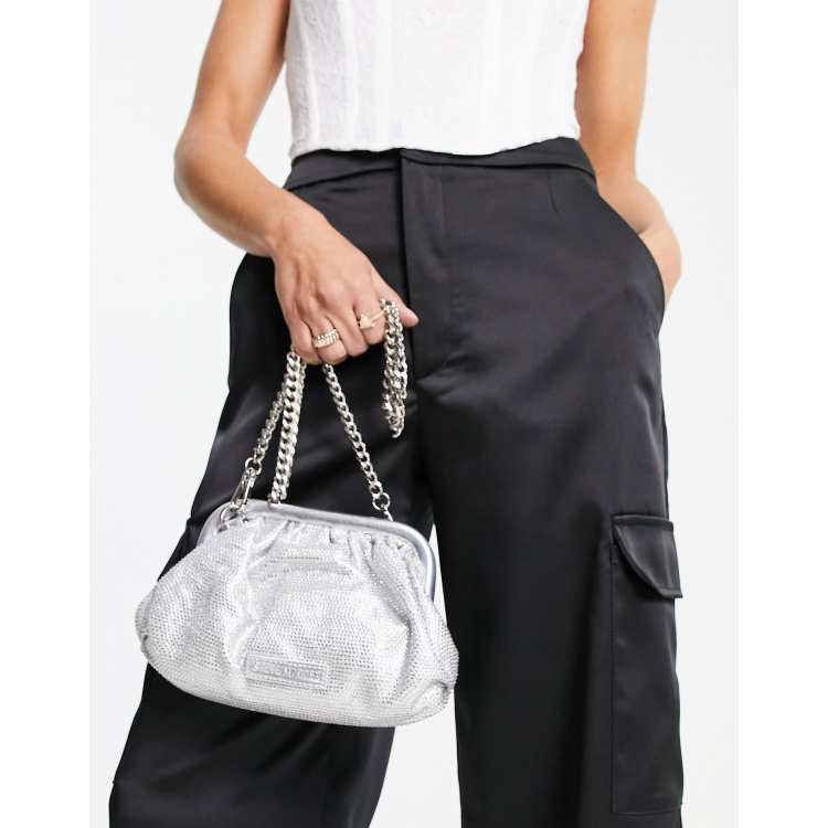 Steve madden silver clutch new arrivals