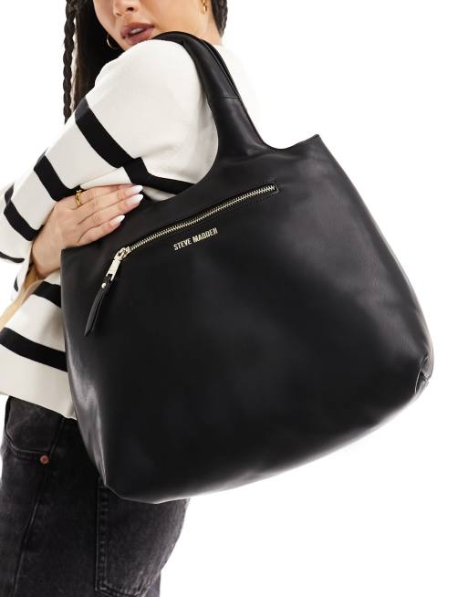 Steve Madden - Borbit - Gewatteerde tote tas in zwart