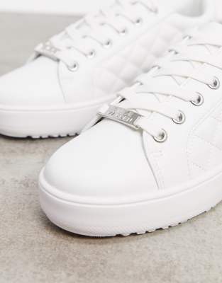 steve madden white quilted sneakers
