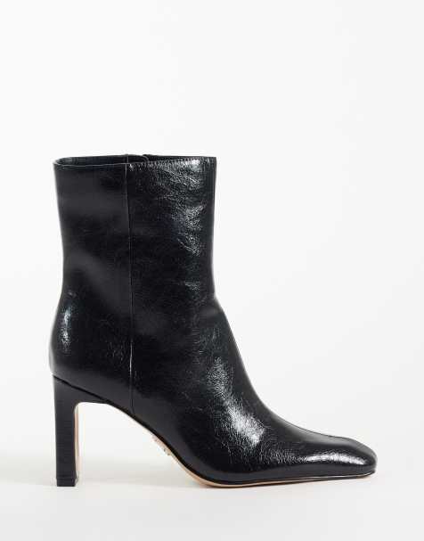 Steve Madden - Botines de tacón Morph en negro arrugado - view 1