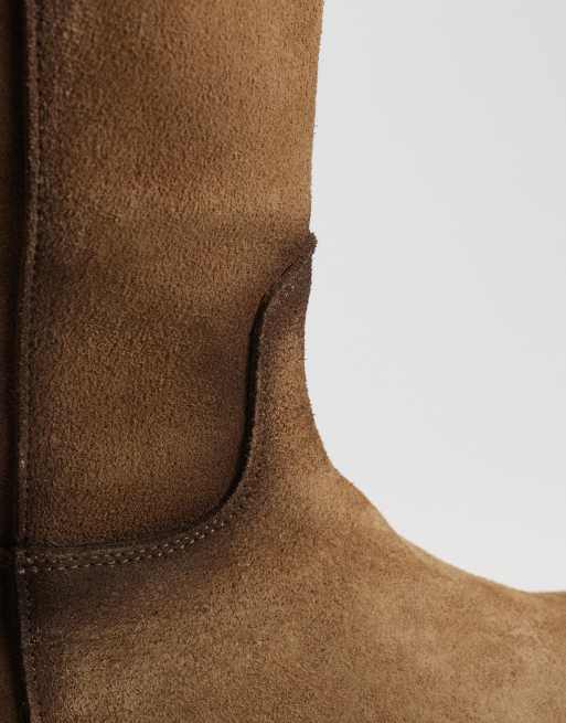 Steve Madden bottines chunky Soleil en daim taupe vieilli, 2 de 4