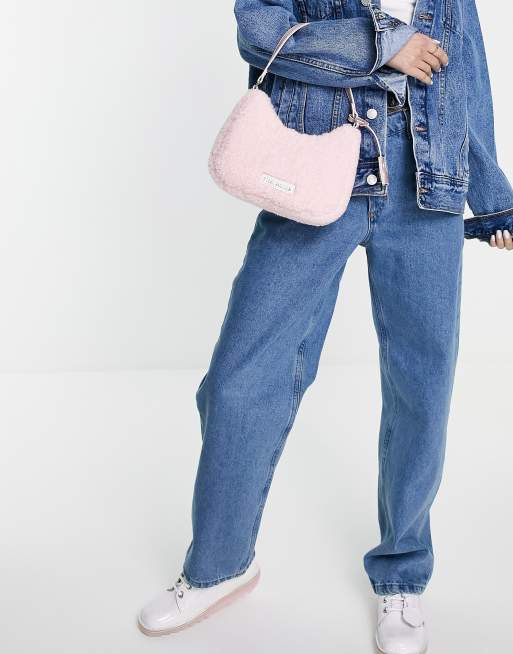 Steve Madden BPaulaF shoulder bag in pink fur ASOS
