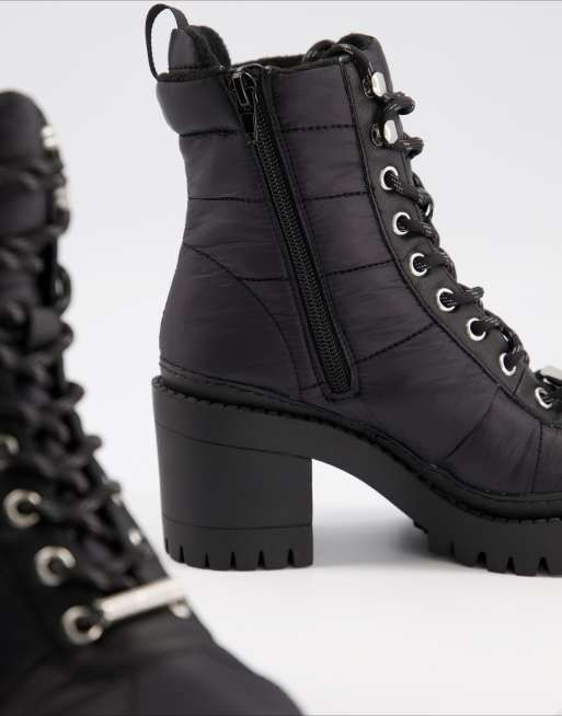 Steve madden lace up heel clearance boots