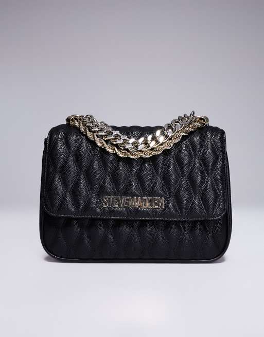 Steve Madden Brevere Quilted Shoulder Bag in Black ASOS