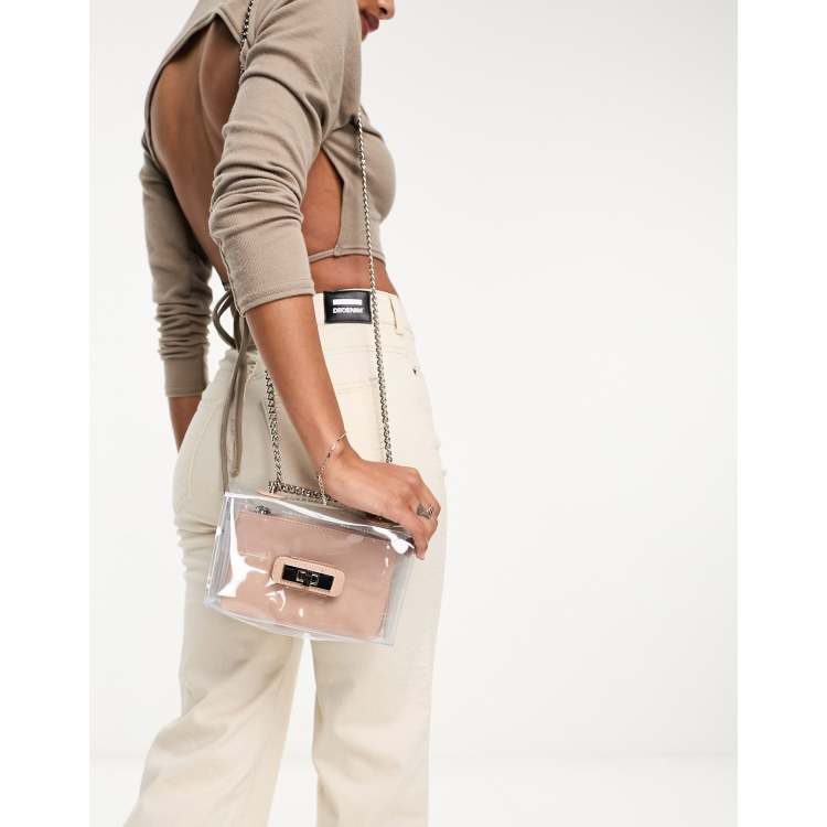 Steve madden clear online purse