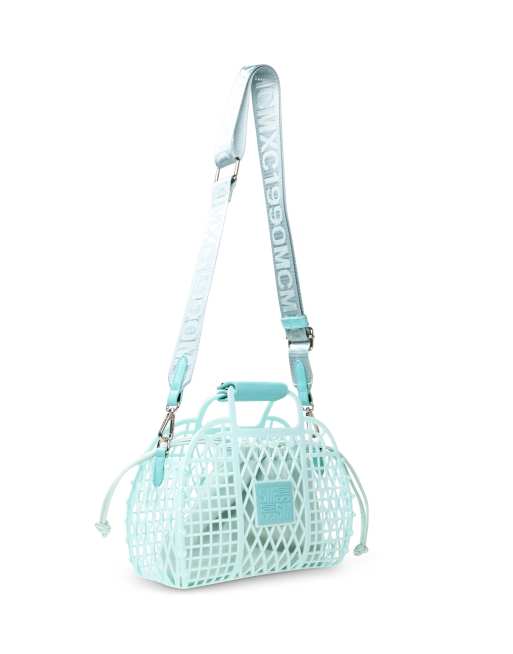 Steve Madden Bscreen basket bag with cross-body strap in mint