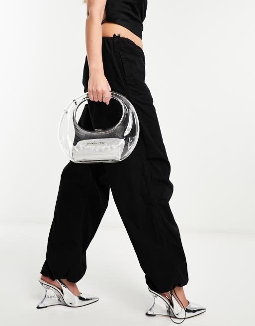 Steve Madden Bshell Sac avec pochette ornements Transparent