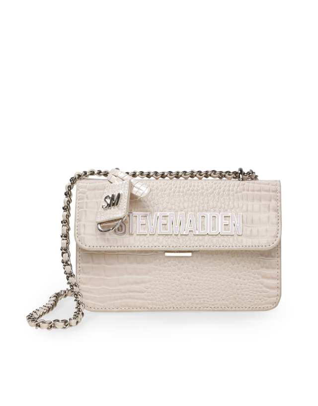 Steve Madden Bstakes-C cross-body bag in bone croc